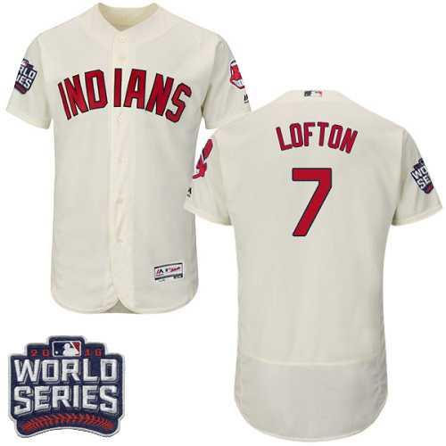 Cleveland Indians #7 Kenny Lofton Cream 2016 World Series Flexbase Stitched Jersey DingZhi,We sell and wholesale Cleveland Indians #7 Kenny Lofton Cream 2016 World Series Flexbase Stitched Jersey DingZhi on line form chian!