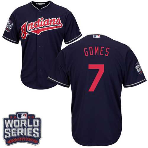 Cleveland Indians #7 Yan Gomes Navy 2016 World Series New Cool Base Stitched Jersey DingZhi,We sell and wholesale Cleveland Indians #7 Yan Gomes Navy 2016 World Series New Cool Base Stitched Jersey DingZhi on line form chian!