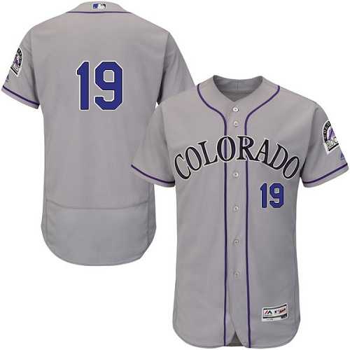 Colorado Rockies #19 Charlie Blackmon Gray Flexbase Stitched Jersey DingZhi,We sell and wholesale Colorado Rockies #19 Charlie Blackmon Gray Flexbase Stitched Jersey DingZhi on line form chian!