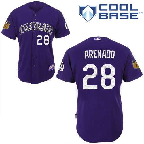 Colorado Rockies #28 Nolan Arenado Purple New Cool Base Stitched Jersey DingZhi,We sell and wholesale Colorado Rockies #28 Nolan Arenado Purple New Cool Base Stitched Jersey DingZhi on line form chian!