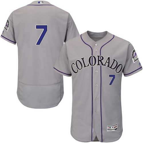 Colorado Rockies #7 Jose Reyes Gray Flexbase Stitched Jersey DingZhi,We sell and wholesale Colorado Rockies #7 Jose Reyes Gray Flexbase Stitched Jersey DingZhi on line form chian!