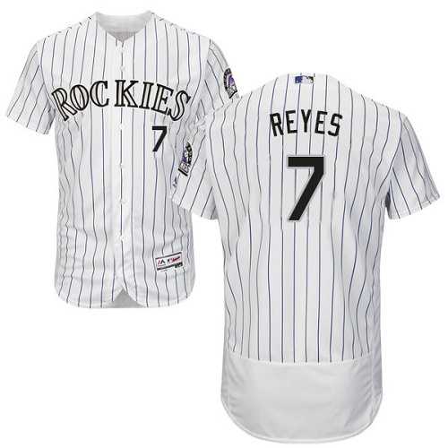 Colorado Rockies #7 Jose Reyes White Flexbase Stitched Jersey DingZhi,We sell and wholesale Colorado Rockies #7 Jose Reyes White Flexbase Stitched Jersey DingZhi on line form chian!