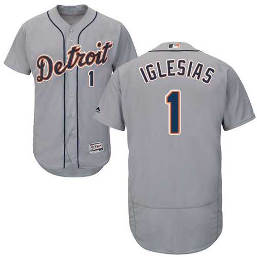 Detroit Tigers #1 Jose Iglesias Gray Flexbase Stitched Jersey DingZhi,We sell and wholesale Detroit Tigers #1 Jose Iglesias Gray Flexbase Stitched Jersey DingZhi on line form chian!