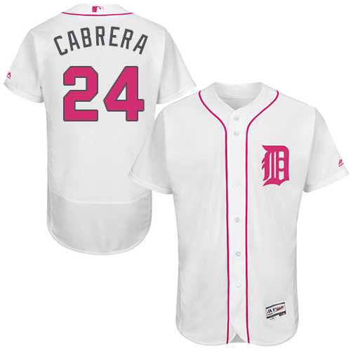 Detroit Tigers #24 Miguel Cabrera White Mother's Day Flexbase Stitched Jersey DingZhi,We sell and wholesale Detroit Tigers #24 Miguel Cabrera White Mother's Day Flexbase Stitched Jersey DingZhi on line form chian!