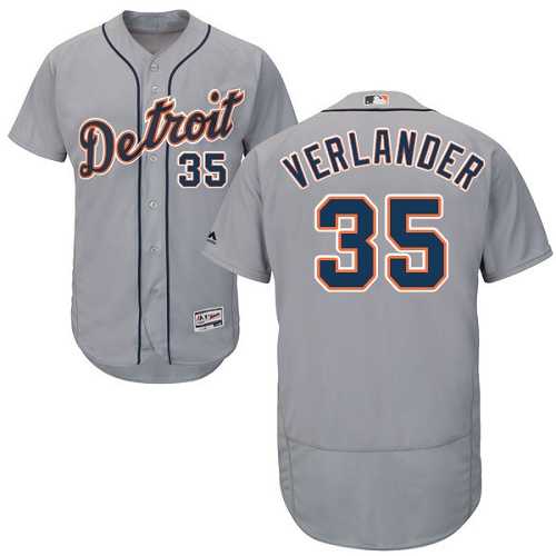 Detroit Tigers #35 Justin Verlander Gray Flexbase Stitched Jersey DingZhi,We sell and wholesale Detroit Tigers #35 Justin Verlander Gray Flexbase Stitched Jersey DingZhi on line form chian!