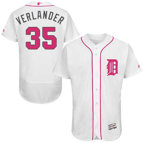 Detroit Tigers #35 Justin Verlander White Mother's Day Flexbase Stitched Jersey DingZhi,We sell and wholesale Detroit Tigers #35 Justin Verlander White Mother's Day Flexbase Stitched Jersey DingZhi on line form chian!