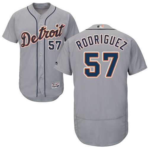 Detroit Tigers #57 Francisco Rodriguez Gray Flexbase Stitched Jersey DingZhi,We sell and wholesale Detroit Tigers #57 Francisco Rodriguez Gray Flexbase Stitched Jersey DingZhi on line form chian!