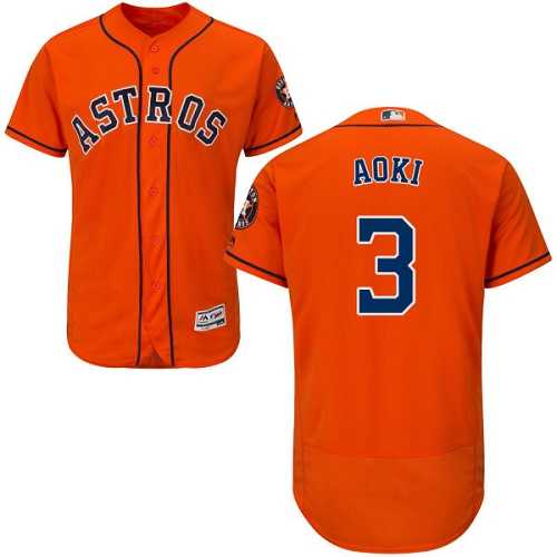 Houston Astros #3 Norichika Aoki Orange Flexbase Stitched Jersey DingZhi,We sell and wholesale Houston Astros #3 Norichika Aoki Orange Flexbase Stitched Jersey DingZhi on line form chian!