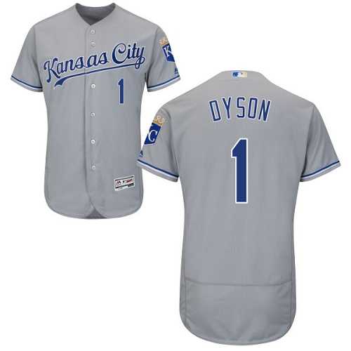 Kansas City Royals #1 Jarrod Dyson Gray Flexbase Stitched Jersey DingZhi,We sell and wholesale Kansas City Royals #1 Jarrod Dyson Gray Flexbase Stitched Jersey DingZhi on line form chian!