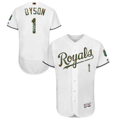 Kansas City Royals #1 Jarrod Dyson White Memorial Day Flexbase Stitched Jersey DingZhi,We sell and wholesale Kansas City Royals #1 Jarrod Dyson White Memorial Day Flexbase Stitched Jersey DingZhi on line form chian!