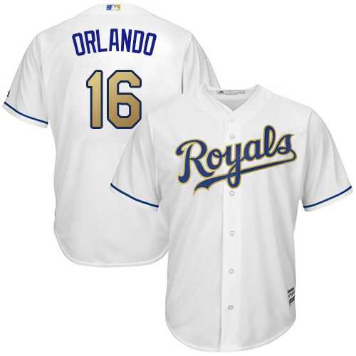 Kansas City Royals #16 Paulo Orlando White 2015 World Series Champions Gold Program New Cool Base Stitched Jersey DingZhi,We sell and wholesale Kansas City Royals #16 Paulo Orlando White 2015 World Series Champions Gold Program New Cool Base Stitched Jersey DingZhi on line form chian!