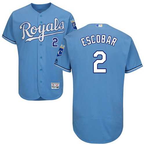 Kansas City Royals #2 Alcides Escobar Light Blue Flexbase Stitched Jersey DingZhi,We sell and wholesale Kansas City Royals #2 Alcides Escobar Light Blue Flexbase Stitched Jersey DingZhi on line form chian!