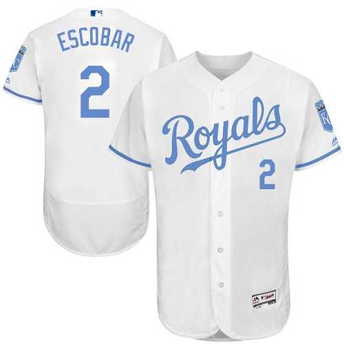 Kansas City Royals #2 Alcides Escobar White Father's Day Flexbase Stitched Jersey DingZhi,We sell and wholesale Kansas City Royals #2 Alcides Escobar White Father's Day Flexbase Stitched Jersey DingZhi on line form chian!