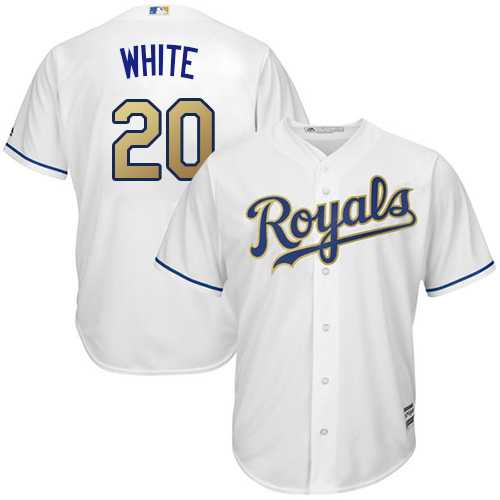 Kansas City Royals #20 Frank White White 2015 World Series Champions Gold Program New Cool Base Stitched Jersey DingZhi,We sell and wholesale Kansas City Royals #20 Frank White White 2015 World Series Champions Gold Program New Cool Base Stitched Jersey DingZhi on line form chian!