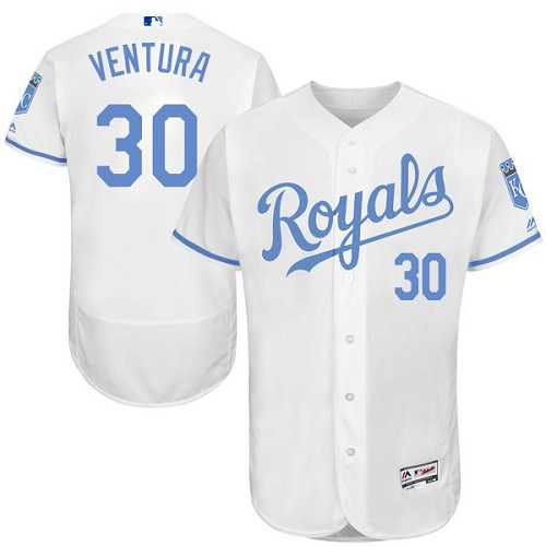 Kansas City Royals #30 Yordano Ventura White Father's Day Flexbase Stitched Jersey DingZhi,We sell and wholesale Kansas City Royals #30 Yordano Ventura White Father's Day Flexbase Stitched Jersey DingZhi on line form chian!