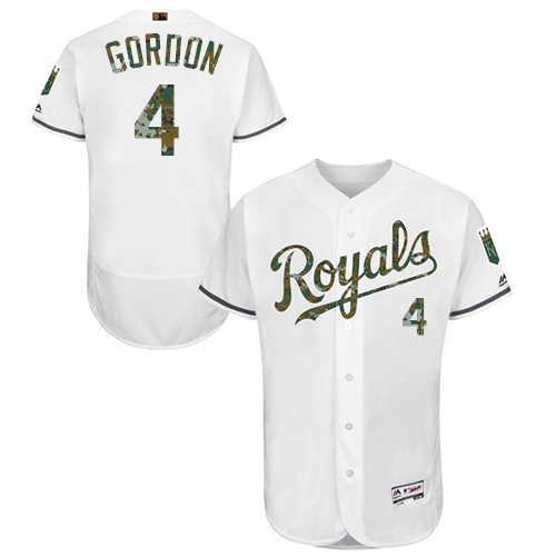 Kansas City Royals #4 Alex Gordon White Memorial Day Flexbase Stitched Jersey DingZhi,We sell and wholesale Kansas City Royals #4 Alex Gordon White Memorial Day Flexbase Stitched Jersey DingZhi on line form chian!