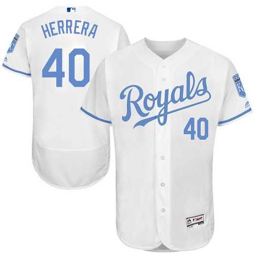 Kansas City Royals #40 Kelvin Herrera White Father's Day Flexbase Stitched Jersey DingZhi,We sell and wholesale Kansas City Royals #40 Kelvin Herrera White Father's Day Flexbase Stitched Jersey DingZhi on line form chian!