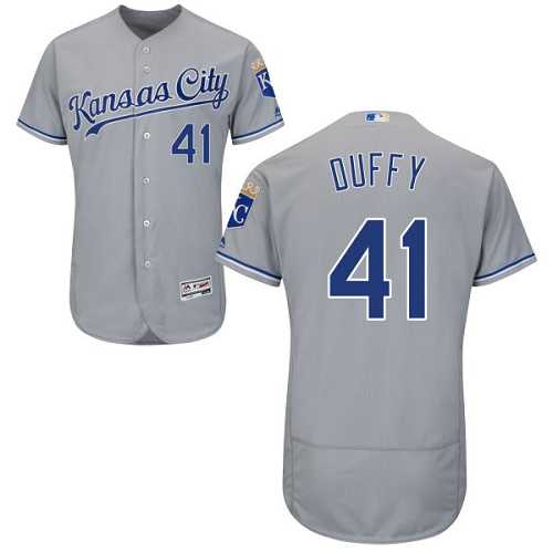 Kansas City Royals #41 Danny Duffy Gray Flexbase Stitched Jersey DingZhi,We sell and wholesale Kansas City Royals #41 Danny Duffy Gray Flexbase Stitched Jersey DingZhi on line form chian!