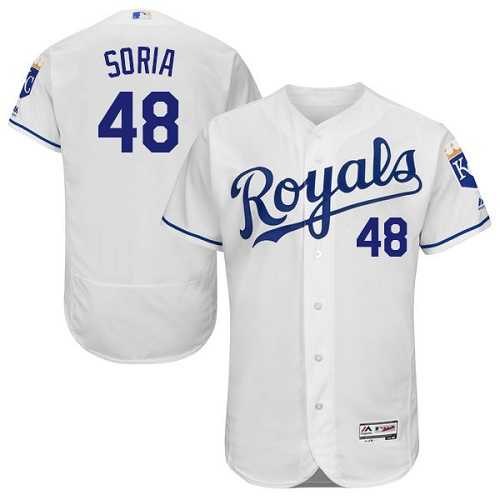 Kansas City Royals #48 Joakim Soria White Flexbase Stitched Jersey DingZhi,We sell and wholesale Kansas City Royals #48 Joakim Soria White Flexbase Stitched Jersey DingZhi on line form chian!