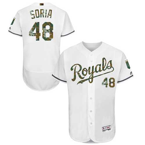 Kansas City Royals #48 Joakim Soria White Memorial Day Flexbase Stitched Jersey DingZhi,We sell and wholesale Kansas City Royals #48 Joakim Soria White Memorial Day Flexbase Stitched Jersey DingZhi on line form chian!