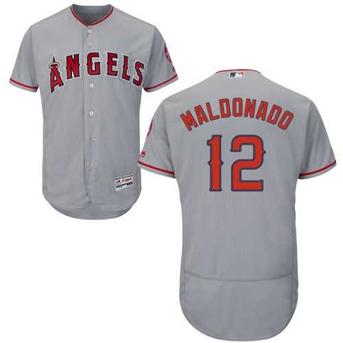 Los Angeles Angels of Anaheim #12 Martin Maldonado Gray Flexbase Stitched Jersey DingZhi,We sell and wholesale Los Angeles Angels of Anaheim #12 Martin Maldonado Gray Flexbase Stitched Jersey DingZhi on line form chian!