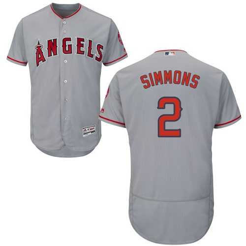 Los Angeles Angels of Anaheim #2 Andrelton Simmons Gray Flexbase Stitched Jersey DingZhi,We sell and wholesale Los Angeles Angels of Anaheim #2 Andrelton Simmons Gray Flexbase Stitched Jersey DingZhi on line form chian!