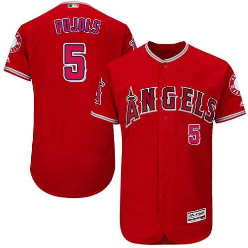 Los Angeles Angels of Anaheim #5 Albert Pujols Red Flexbase Stitched Jersey DingZhi,We sell and wholesale Los Angeles Angels of Anaheim #5 Albert Pujols Red Flexbase Stitched Jersey DingZhi on line form chian!