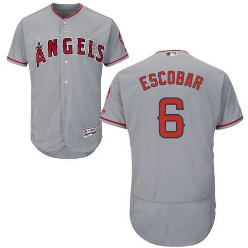 Los Angeles Angels of Anaheim #6 Yunel Escobar Gray Flexbase Stitched Jersey DingZhi,We sell and wholesale Los Angeles Angels of Anaheim #6 Yunel Escobar Gray Flexbase Stitched Jersey DingZhi on line form chian!
