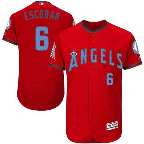 Los Angeles Angels of Anaheim #6 Yunel Escobar Red Red Father's Day Flexbase Stitched Jersey DingZhi,We sell and wholesale Los Angeles Angels of Anaheim #6 Yunel Escobar Red Red Father's Day Flexbase Stitched Jersey DingZhi on line form chian!