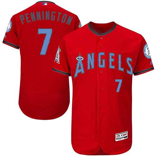 Los Angeles Angels of Anaheim #7 Cliff Pennington Red Father's Day Flexbase Stitched Jersey DingZhi,We sell and wholesale Los Angeles Angels of Anaheim #7 Cliff Pennington Red Father's Day Flexbase Stitched Jersey DingZhi on line form chian!