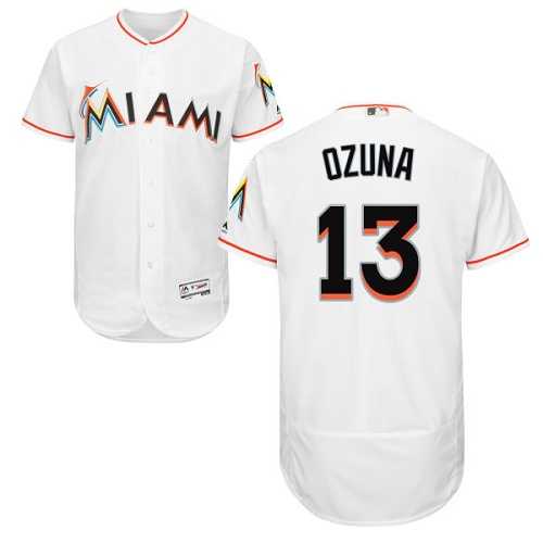 Miami Marlins #13 Marcell Ozuna White Flexbase Stitched Jersey DingZhi,We sell and wholesale Miami Marlins #13 Marcell Ozuna White Flexbase Stitched Jersey DingZhi on line form chian!