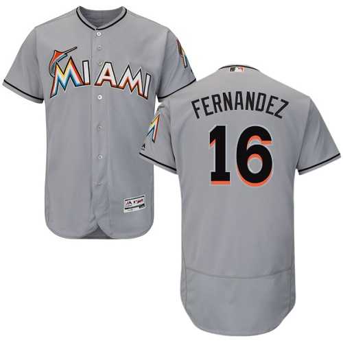 Miami Marlins #16 Jose Fernandez Gray Flexbase Stitched Jersey DingZhi,We sell and wholesale Miami Marlins #16 Jose Fernandez Gray Flexbase Stitched Jersey DingZhi on line form chian!