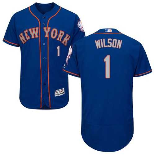 New York Mets #1 Mookie Wilson Blue Alternate Flexbase Stitched Jersey DingZhi,We sell and wholesale New York Mets #1 Mookie Wilson Blue Alternate Flexbase Stitched Jersey DingZhi on line form chian!