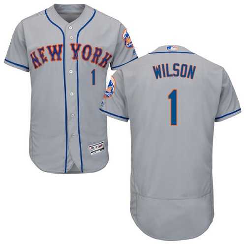 New York Mets #1 Mookie Wilson Gray Flexbase Stitched Jersey DingZhi,We sell and wholesale New York Mets #1 Mookie Wilson Gray Flexbase Stitched Jersey DingZhi on line form chian!