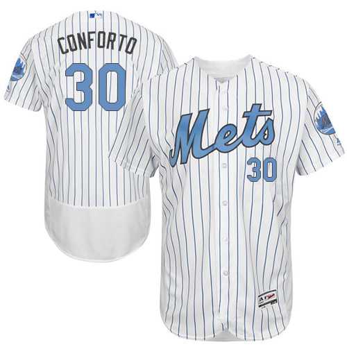 New York Mets #30 Michael Conforto White Father's Day Flexbase Stitched Jersey DingZhi,We sell and wholesale New York Mets #30 Michael Conforto White Father's Day Flexbase Stitched Jersey DingZhi on line form chian!
