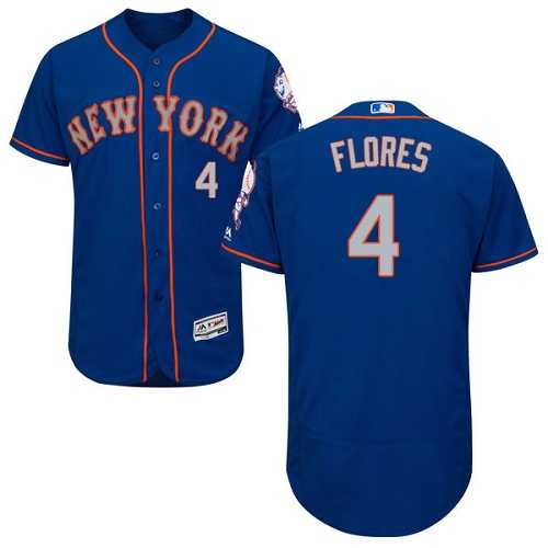 New York Mets #4 Wilmer Flores Blue Alternate Flexbase Stitched Jersey DingZhi,We sell and wholesale New York Mets #4 Wilmer Flores Blue Alternate Flexbase Stitched Jersey DingZhi on line form chian!