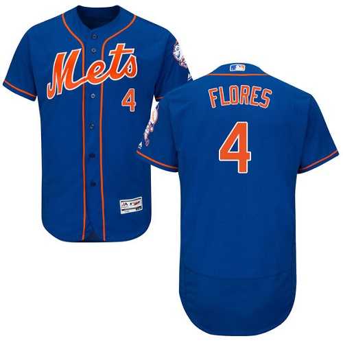 New York Mets #4 Wilmer Flores Blue Flexbase Stitched Jersey DingZhi,We sell and wholesale New York Mets #4 Wilmer Flores Blue Flexbase Stitched Jersey DingZhi on line form chian!