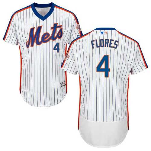 New York Mets #4 Wilmer Flores White Cooperstown Collection Flexbase Stitched Jersey DingZhi,We sell and wholesale New York Mets #4 Wilmer Flores White Cooperstown Collection Flexbase Stitched Jersey DingZhi on line form chian!