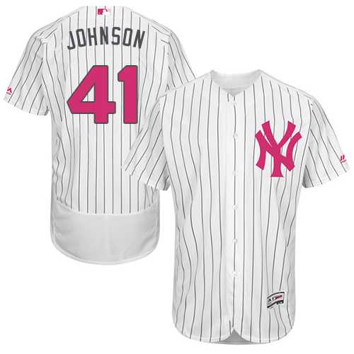 New York Yankees #41 Randy Johnson White Mother's Day Flexbase Stitched Jersey DingZhi,We sell and wholesale New York Yankees #41 Randy Johnson White Mother's Day Flexbase Stitched Jersey DingZhi on line form chian!