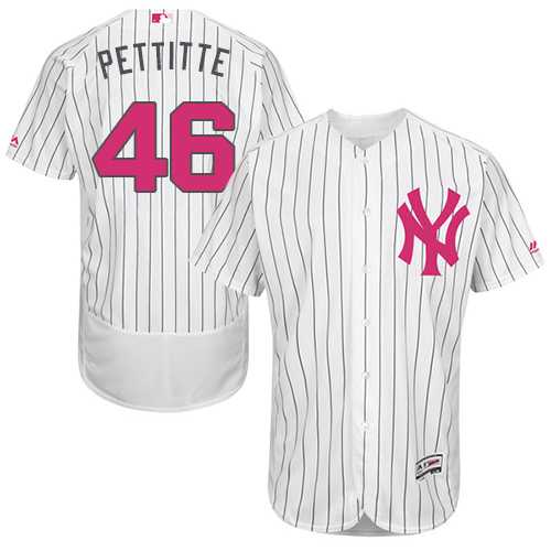 New York Yankees #46 Andy Pettiette White Mother's Day Flexbase Stitched Jersey DingZhi,We sell and wholesale New York Yankees #46 Andy Pettiette White Mother's Day Flexbase Stitched Jersey DingZhi on line form chian!