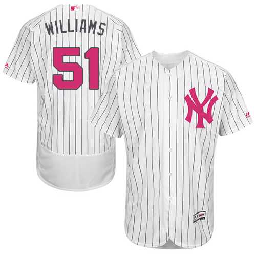 New York Yankees #51 Bernie Williams White Mother's Day Flexbase Stitched Jersey DingZhi,We sell and wholesale New York Yankees #51 Bernie Williams White Mother's Day Flexbase Stitched Jersey DingZhi on line form chian!