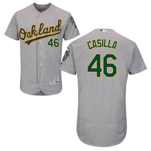 Oakland Athletics #46 Santiago Casilla Gray Flexbase Stitched Jersey DingZhi,We sell and wholesale Oakland Athletics #46 Santiago Casilla Gray Flexbase Stitched Jersey DingZhi on line form chian!
