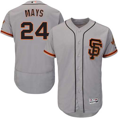 San Francisco Giants #24 Willie Mays Gray Road 2 Flexbase Stitched Jersey DingZhi,We sell and wholesale San Francisco Giants #24 Willie Mays Gray Road 2 Flexbase Stitched Jersey DingZhi on line form chian!
