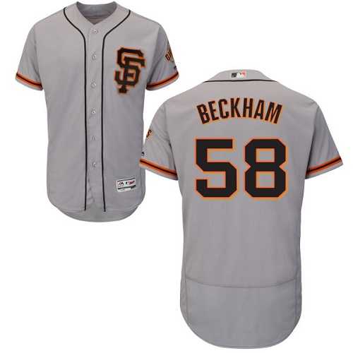 San Francisco Giants #58 Gordon Beckham Gray Road 2 Flexbase Stitched Jersey DingZhi,We sell and wholesale San Francisco Giants #58 Gordon Beckham Gray Road 2 Flexbase Stitched Jersey DingZhi on line form chian!
