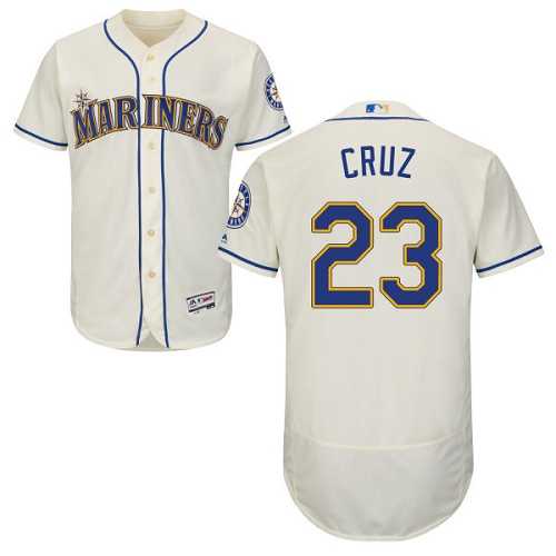 Seattle Mariners #23 Nelson Cruz Cream Flexbase Stitched Jersey DingZhi,We sell and wholesale Seattle Mariners #23 Nelson Cruz Cream Flexbase Stitched Jersey DingZhi on line form chian!