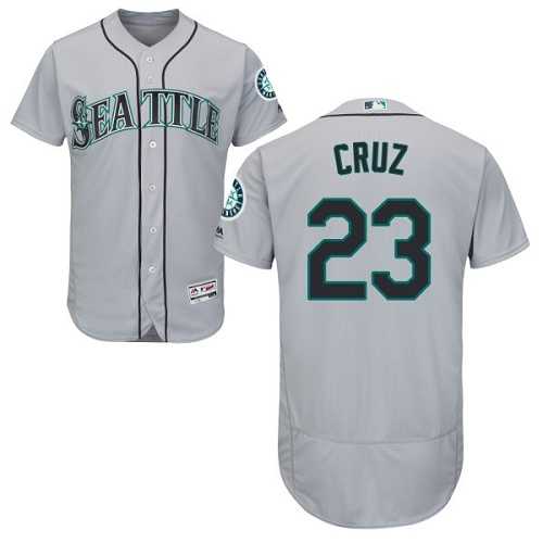 Seattle Mariners #23 Nelson Cruz Gray Flexbase Stitched Jersey DingZhi,We sell and wholesale Seattle Mariners #23 Nelson Cruz Gray Flexbase Stitched Jersey DingZhi on line form chian!