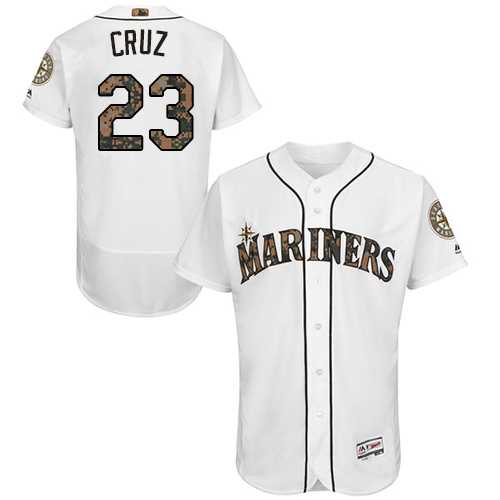 Seattle Mariners #23 Nelson Cruz White Memorial Day Flexbase Stitched Jersey DingZhi,We sell and wholesale Seattle Mariners #23 Nelson Cruz White Memorial Day Flexbase Stitched Jersey DingZhi on line form chian!