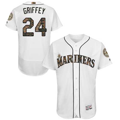 Seattle Mariners #24 Ken Griffey Jr. White Memorial Day Flexbase Stitched Jersey DingZhi,We sell and wholesale Seattle Mariners #24 Ken Griffey Jr. White Memorial Day Flexbase Stitched Jersey DingZhi on line form chian!