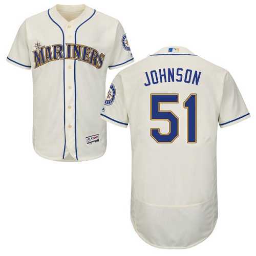 Seattle Mariners #51 Randy Johnson Cream Flexbase Stitched Jersey DingZhi,We sell and wholesale Seattle Mariners #51 Randy Johnson Cream Flexbase Stitched Jersey DingZhi on line form chian!