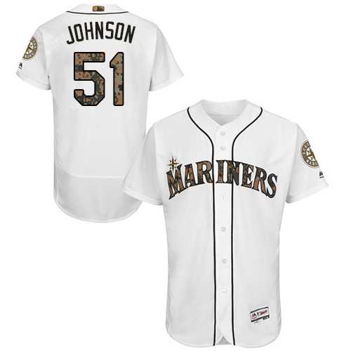 Seattle Mariners #51 Randy Johnson White Memorial Day Flexbase Stitched Jersey DingZhi,We sell and wholesale Seattle Mariners #51 Randy Johnson White Memorial Day Flexbase Stitched Jersey DingZhi on line form chian!